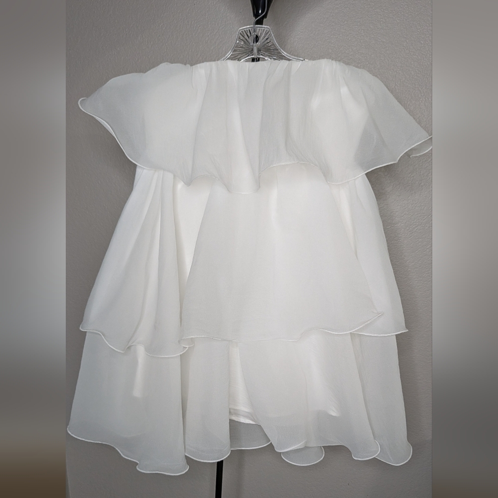 SHEIN White Ruffle Dress - Picture 2 of 5